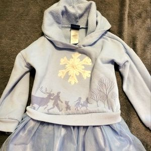 Frozen Princess Elsa Tutu Hoodie... Attached...3T